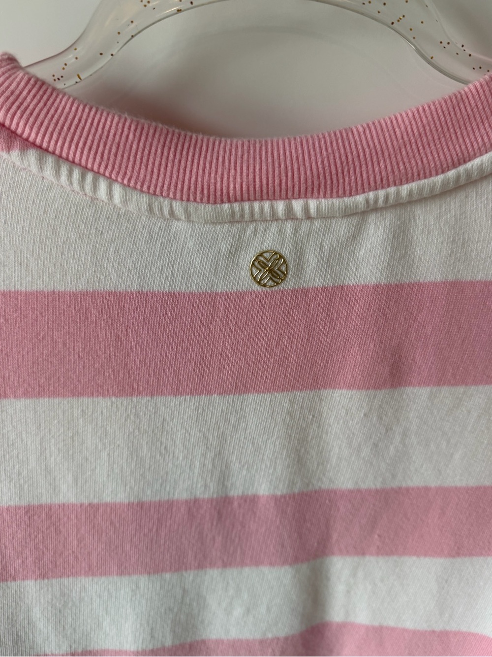 Lilly Pulitzer Pink and White Palm Tree sweatshirt - Picture 7 of 8